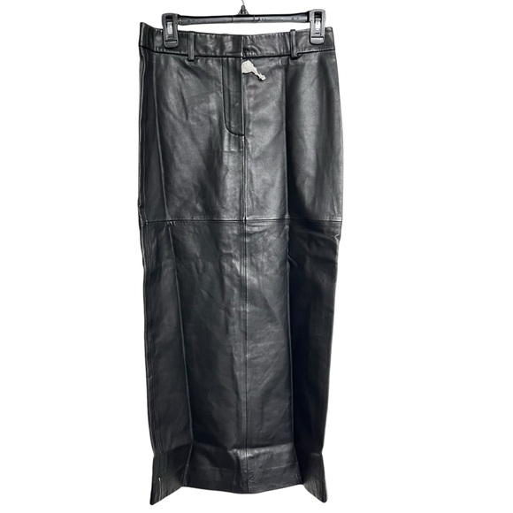New Reformation Veda Julia Leather Skirt - Picture 1 of 7